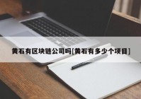 黄石有区块链公司吗[黄石有多少个项目]