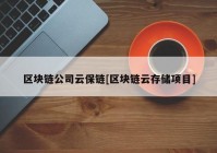 区块链公司云保链[区块链云存储项目]