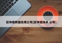 区块链数据处理公司[区块链技术 公司]